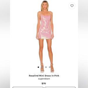 Brand New Rosalind Mini Dress in Pink from superdown size s